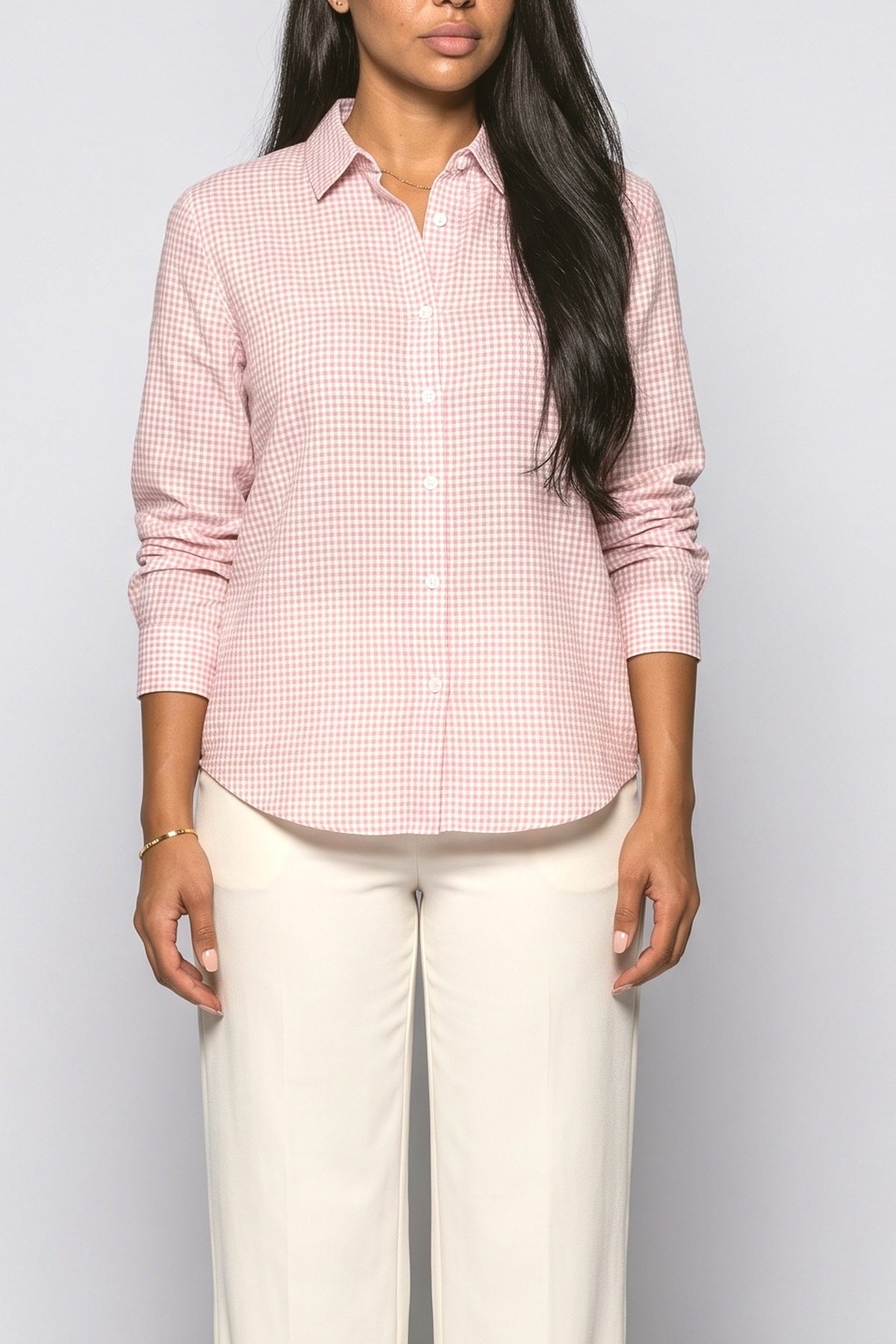 Plaid Blouse, fabric detail