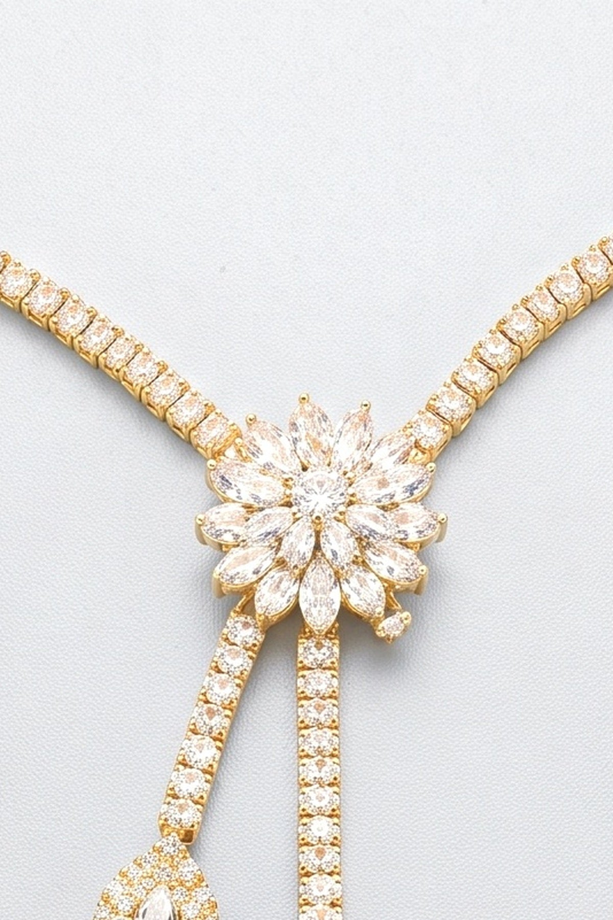 Necklace, fabric detail