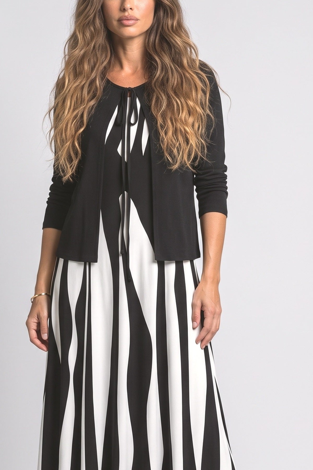 Geometric Skirt Set, fabric detail