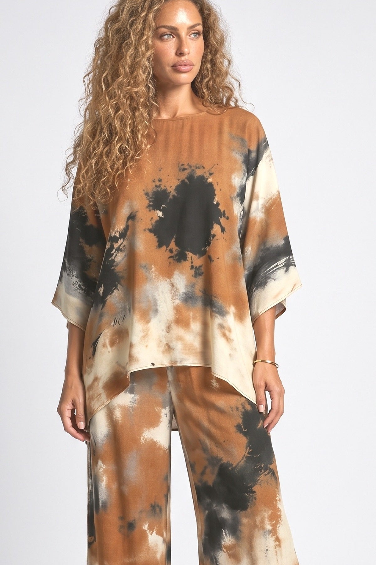 Multicolor Two Piece Outfit, fabric detail