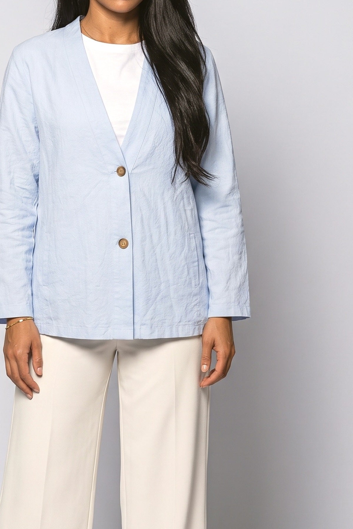 V-Neck Knit Cardigan, fabric detail