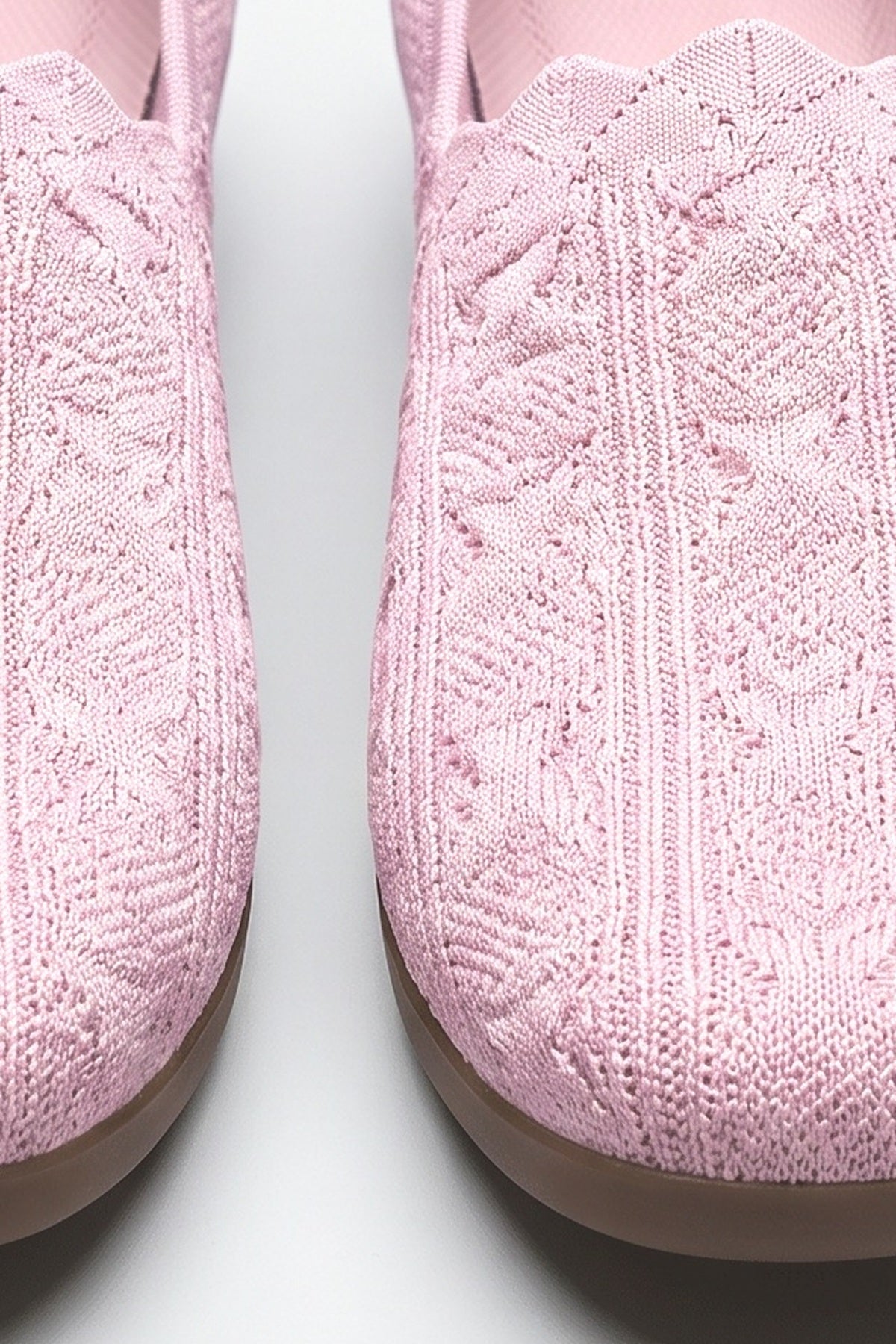 Pink Ballet Flats, fabric detail