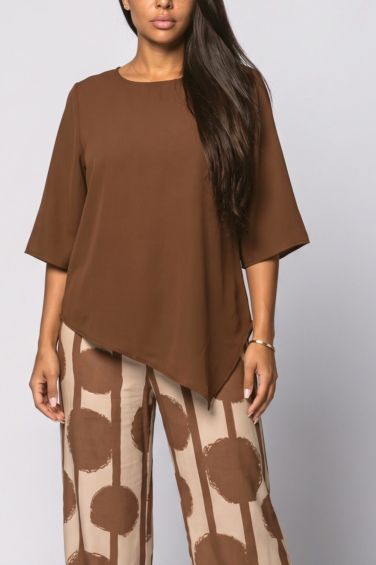 Asymmetric Two Piece Outfit, fabric detail