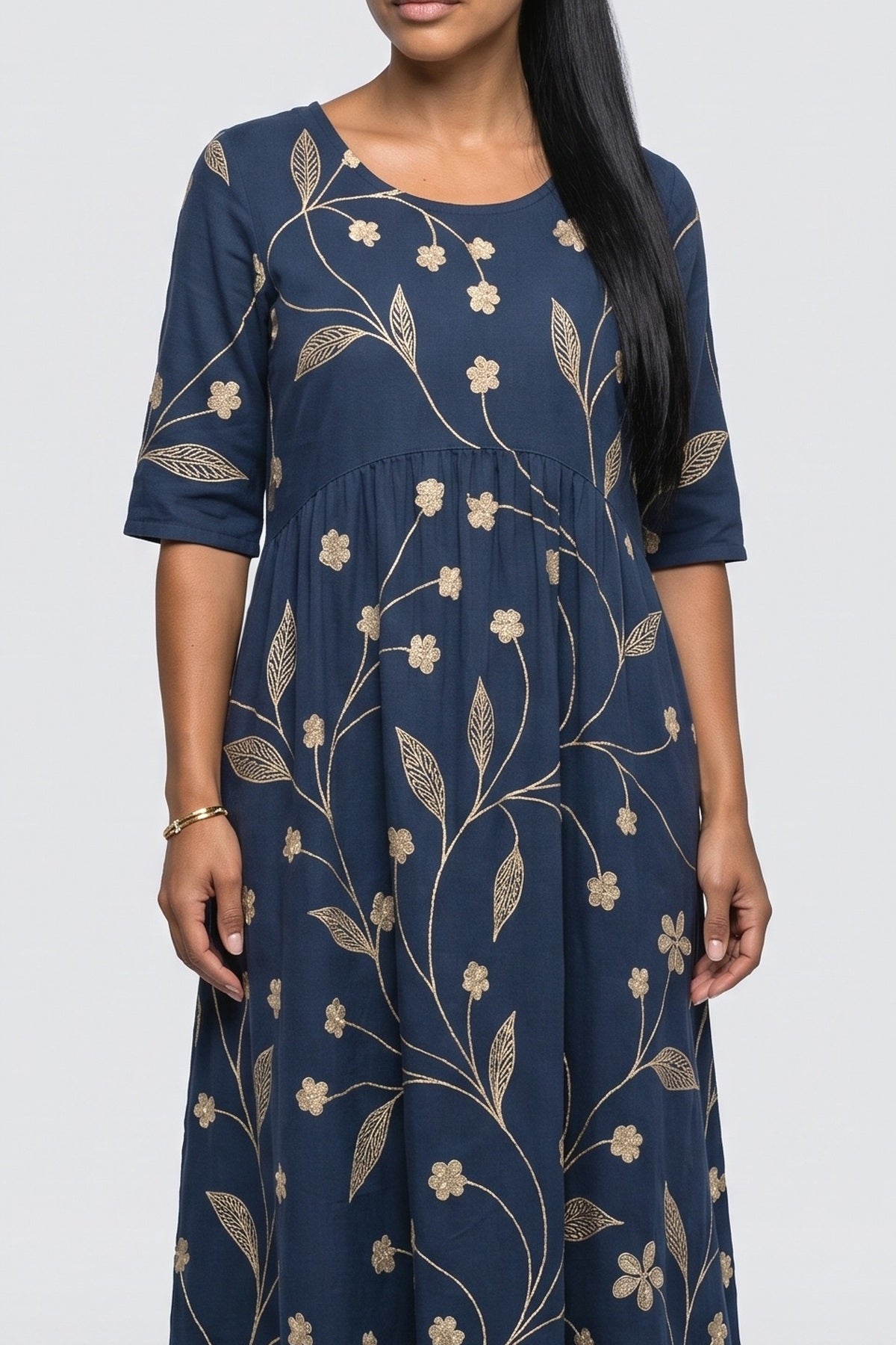 Floral Maxi Dress, fabric detail