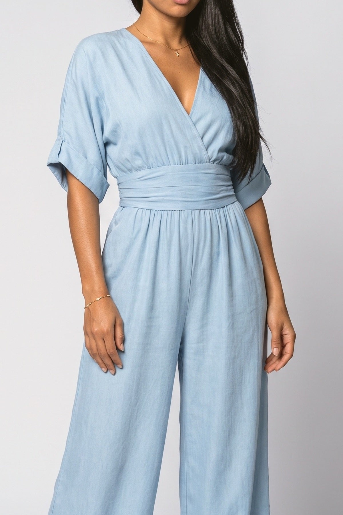 Wrap Jumpsuit, fabric detail
