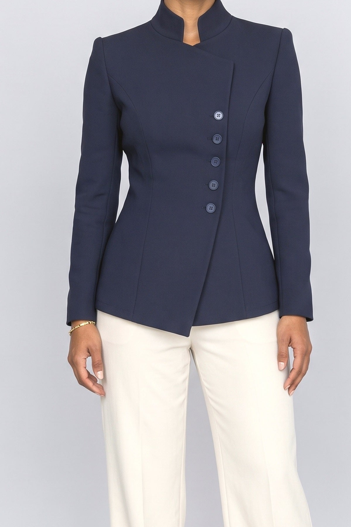 Asymmetric Women's Blazer, fabric detail
