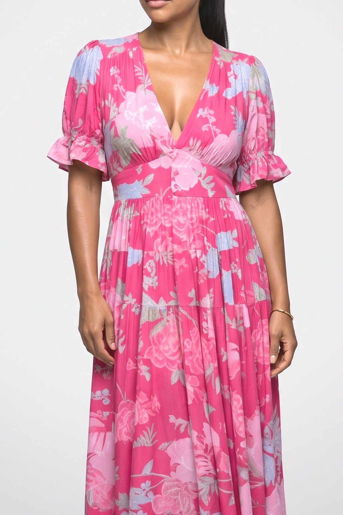Floral Maxi Dress, fabric detail
