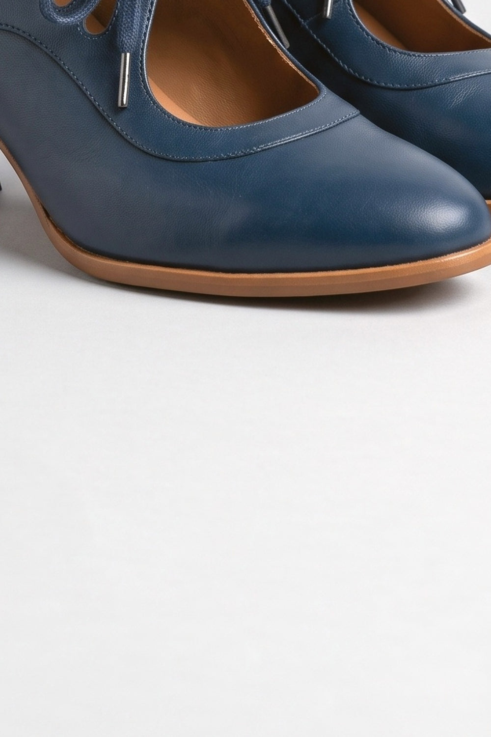 Lace Block Heel Pumps, fabric detail