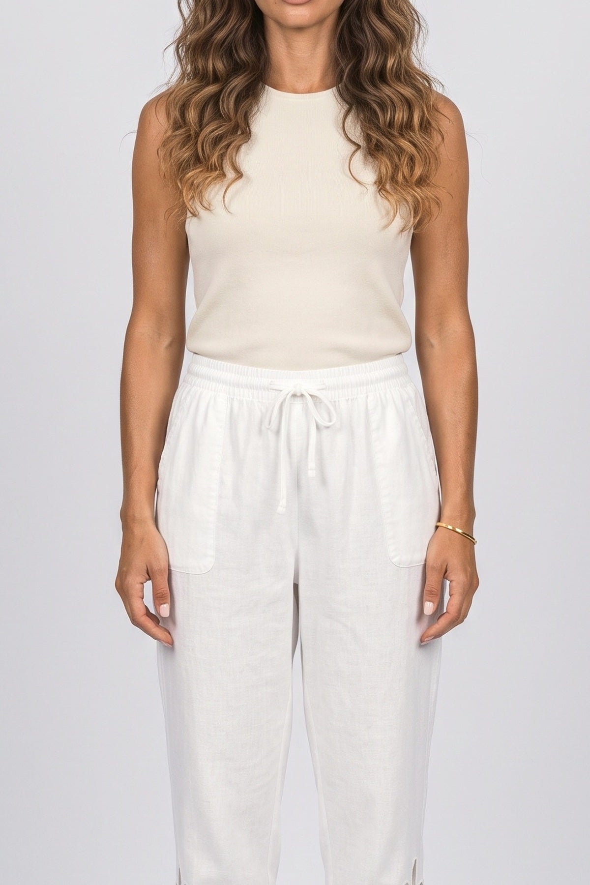 Lace Wide Leg Pants, fabric detail