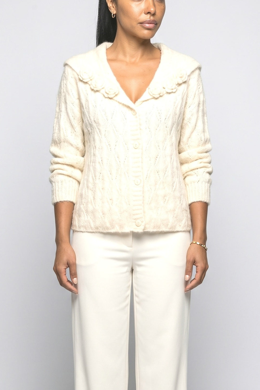 Knit Cardigan, fabric detail