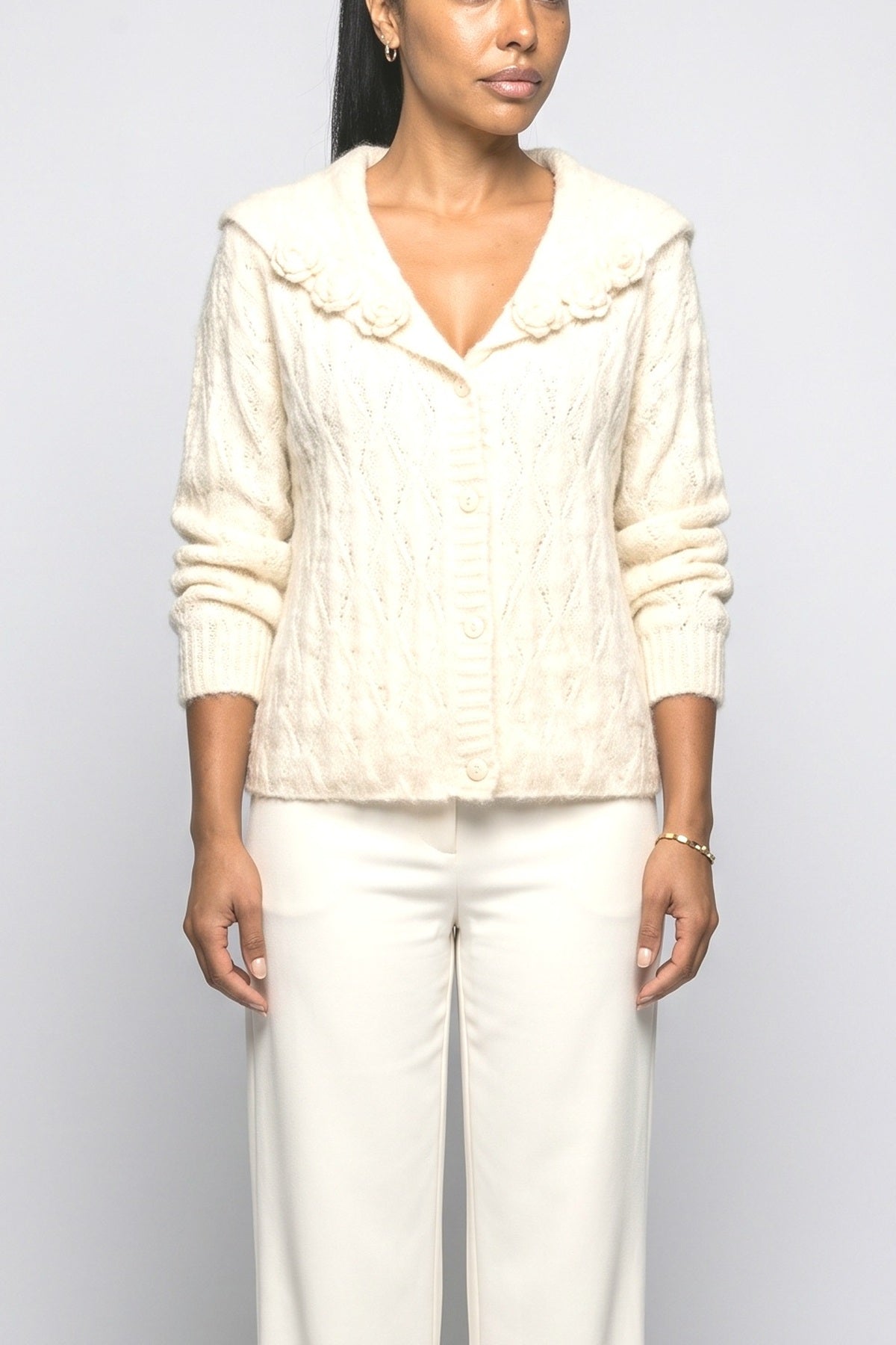 Knit Cardigan, fabric detail