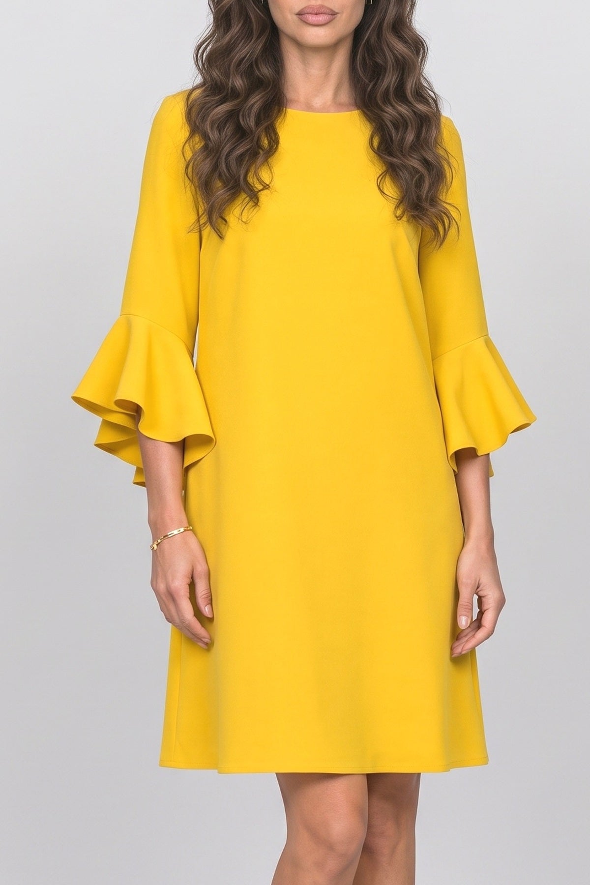 Bell Sleeve Mini Dress, fabric detail