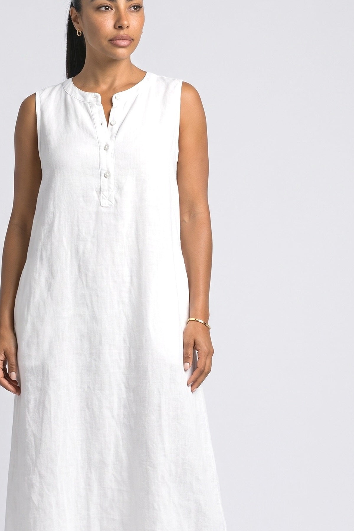 Sleeveless Maxi Dress, fabric detail