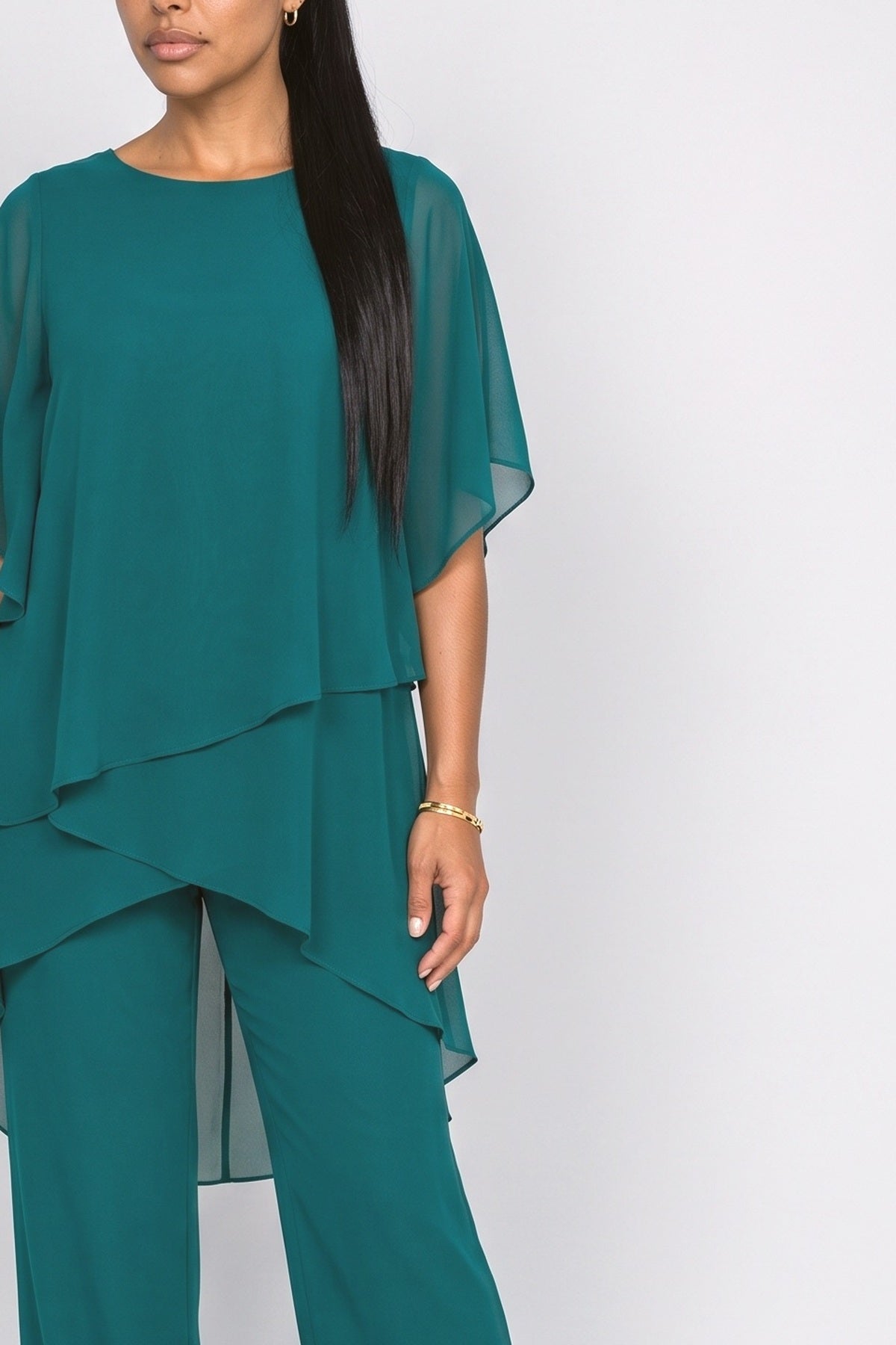 Asymmetric Two Piece Outfit, fabric detail