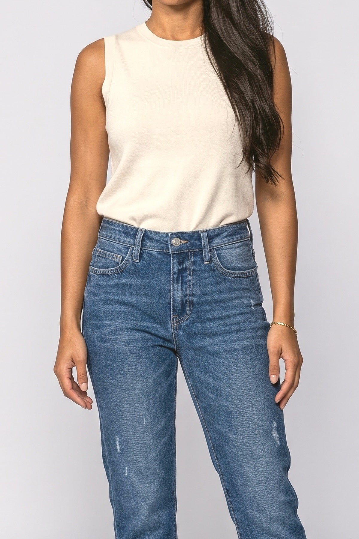 Fringe Women's Jeans, fabric detail