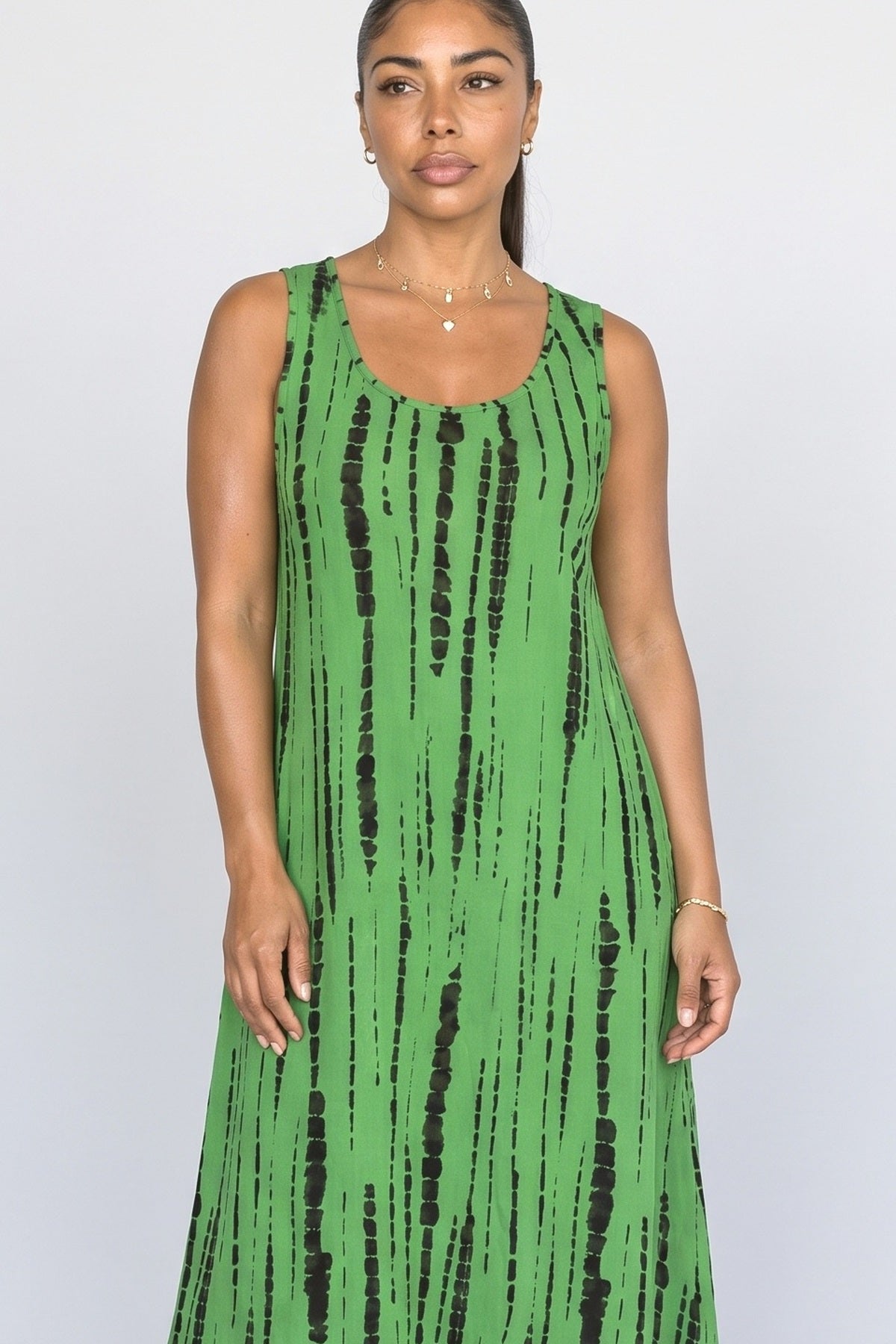 Sleeveless Midi Dress, fabric detail