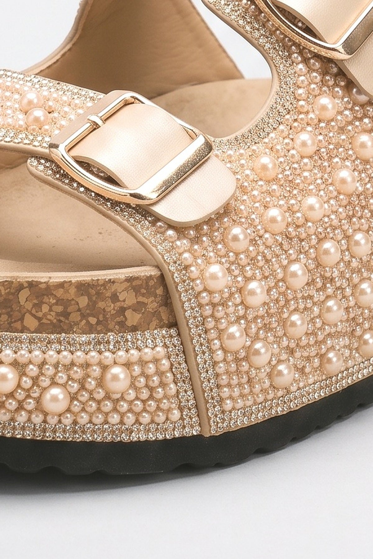 Platform Sandals, fabric detail