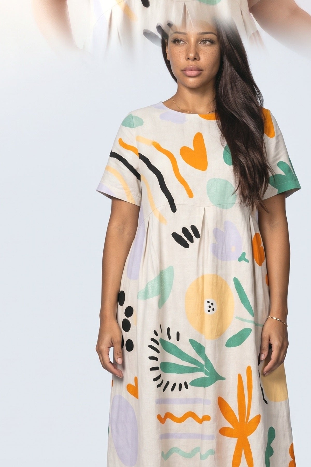 Midi Dress, fabric detail