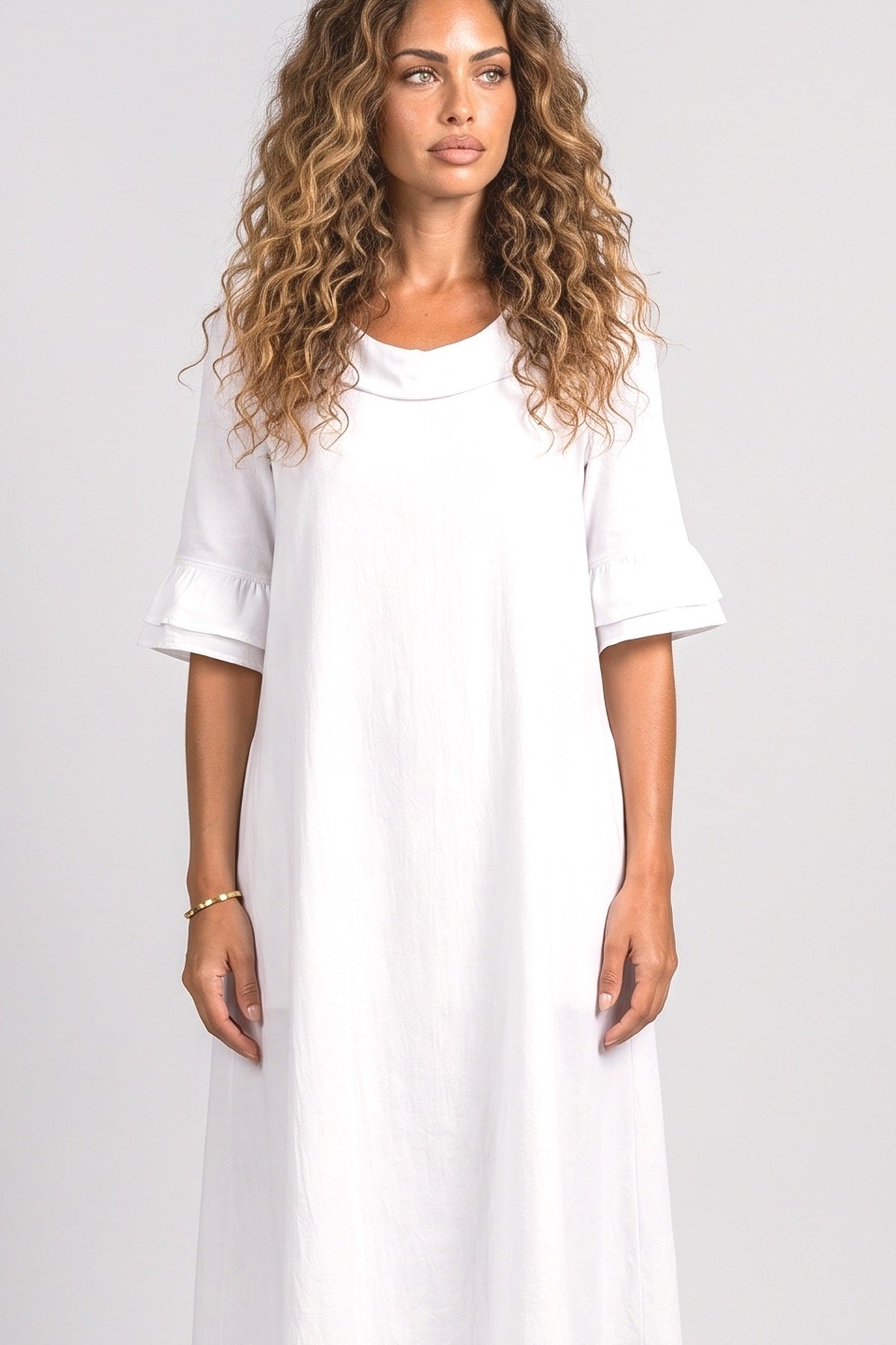 A-Line Midi Dress, fabric detail