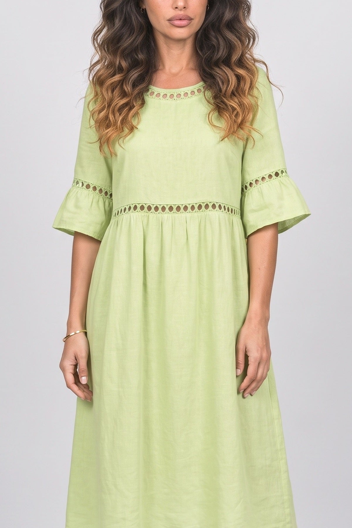 Lace Midi Dress, fabric detail
