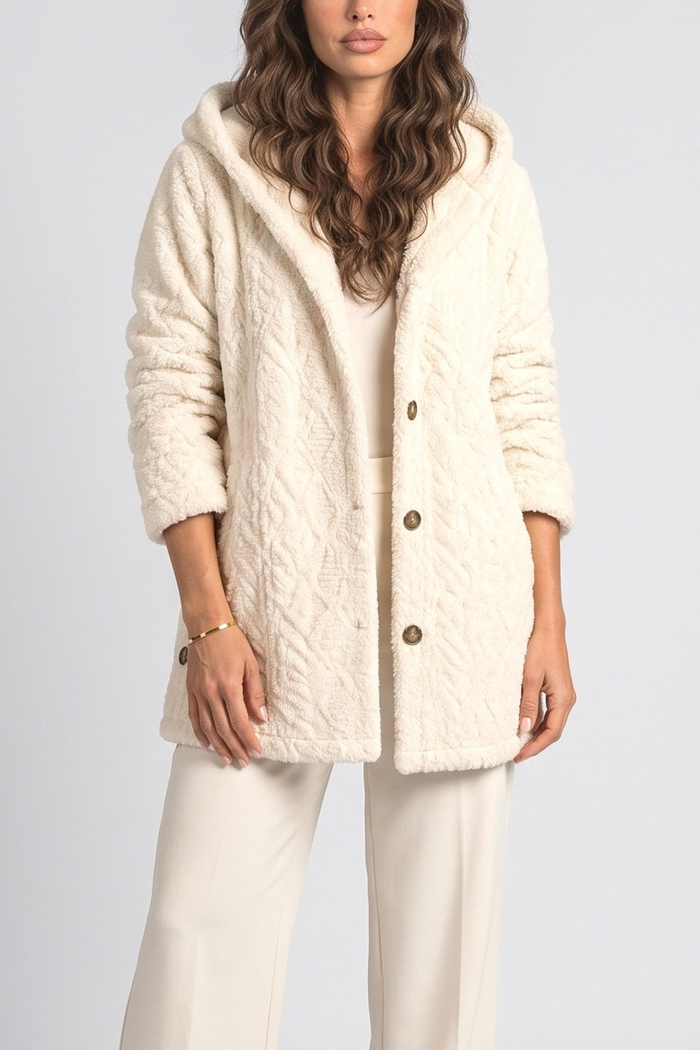 Knit Fleece Jacket, fabric detail