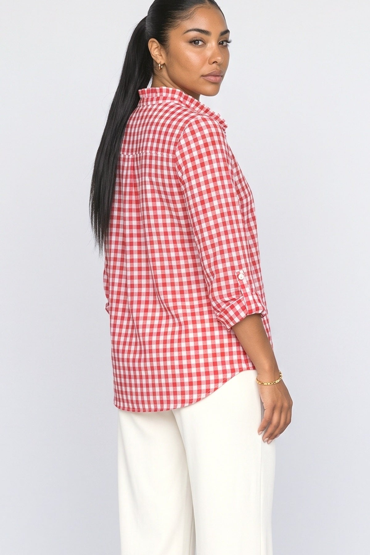 Ruffle Blouse, fabric detail