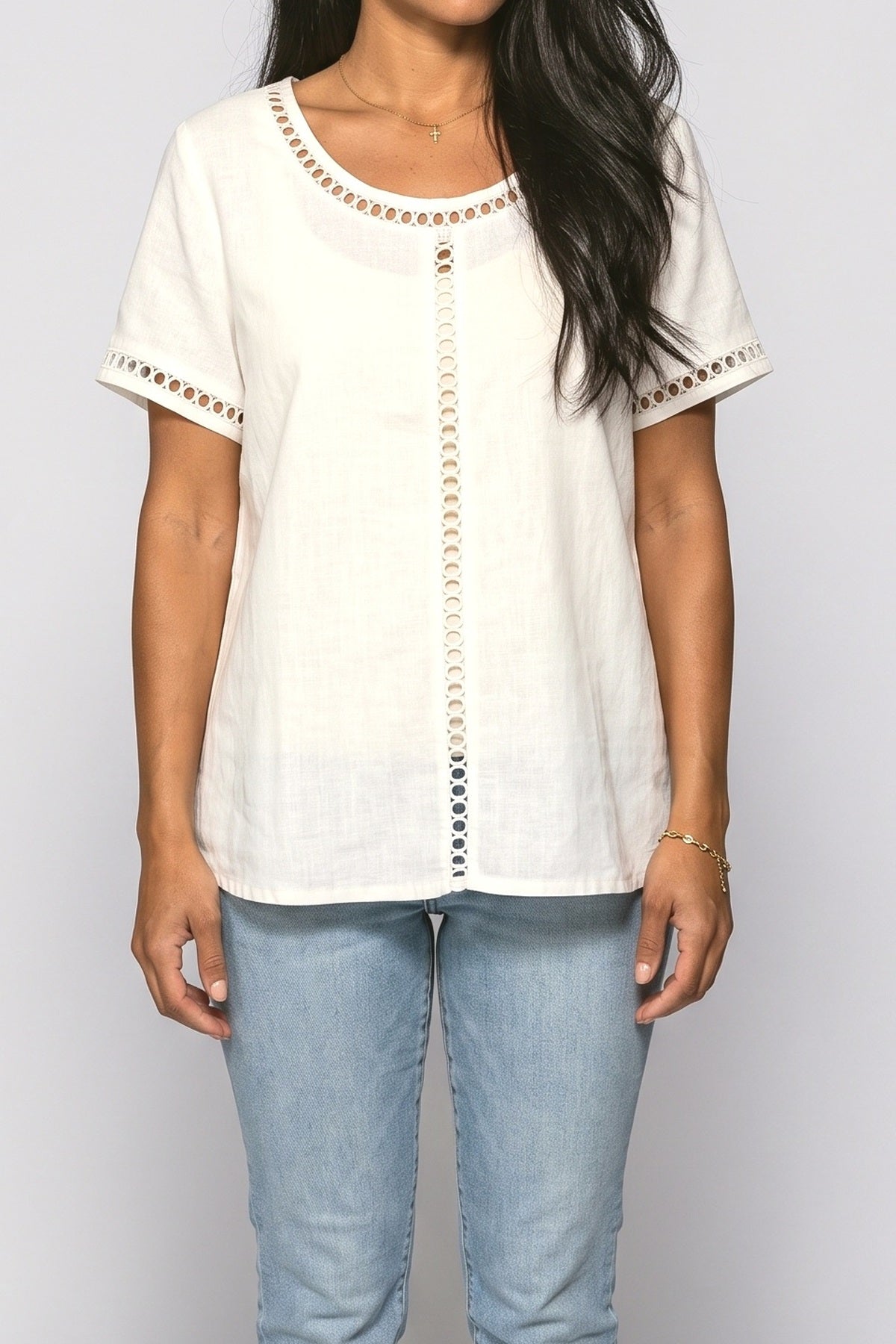 Short Sleeve Blouse, fabric detail
