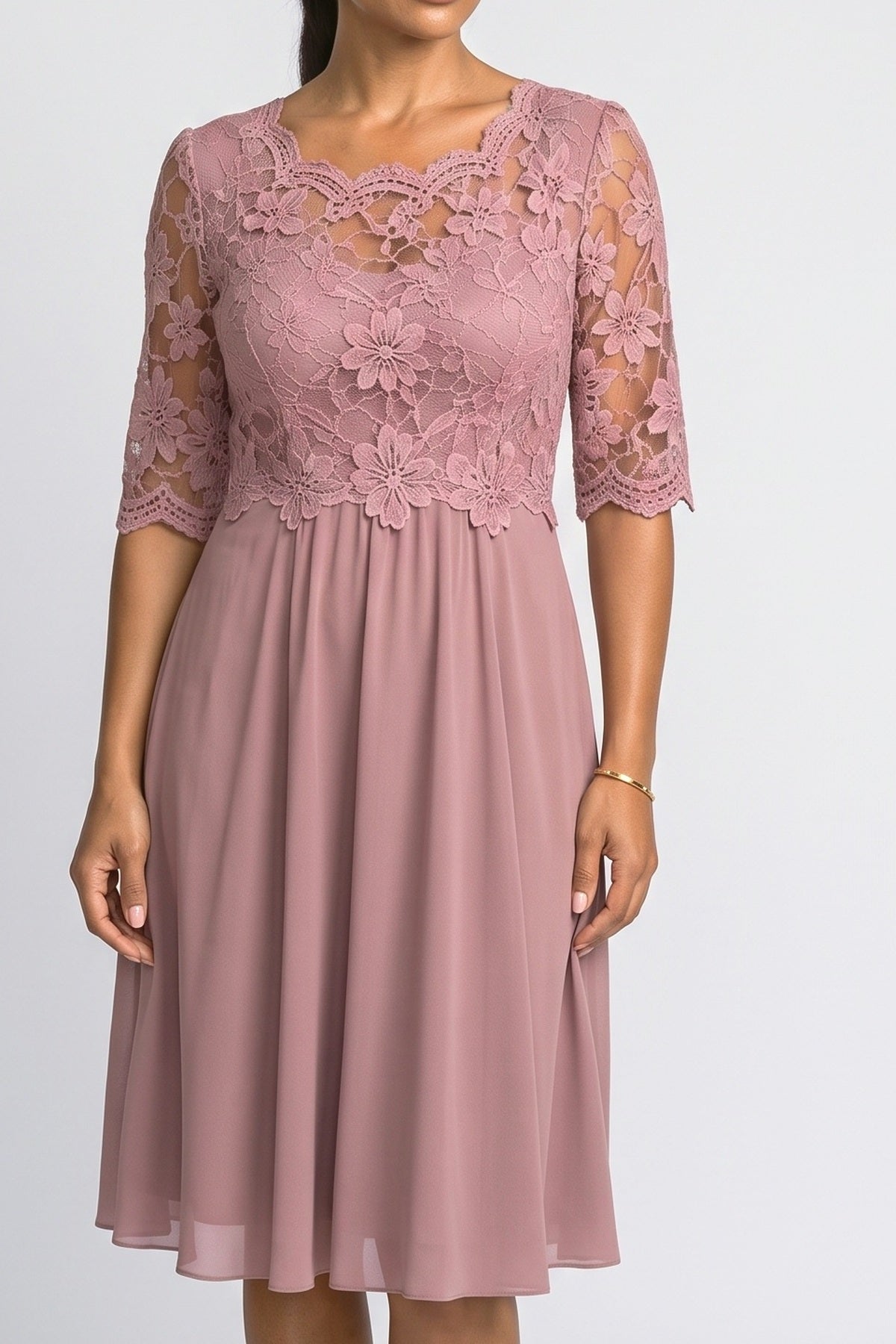 Floral Flowy Midi Dress, fabric detail