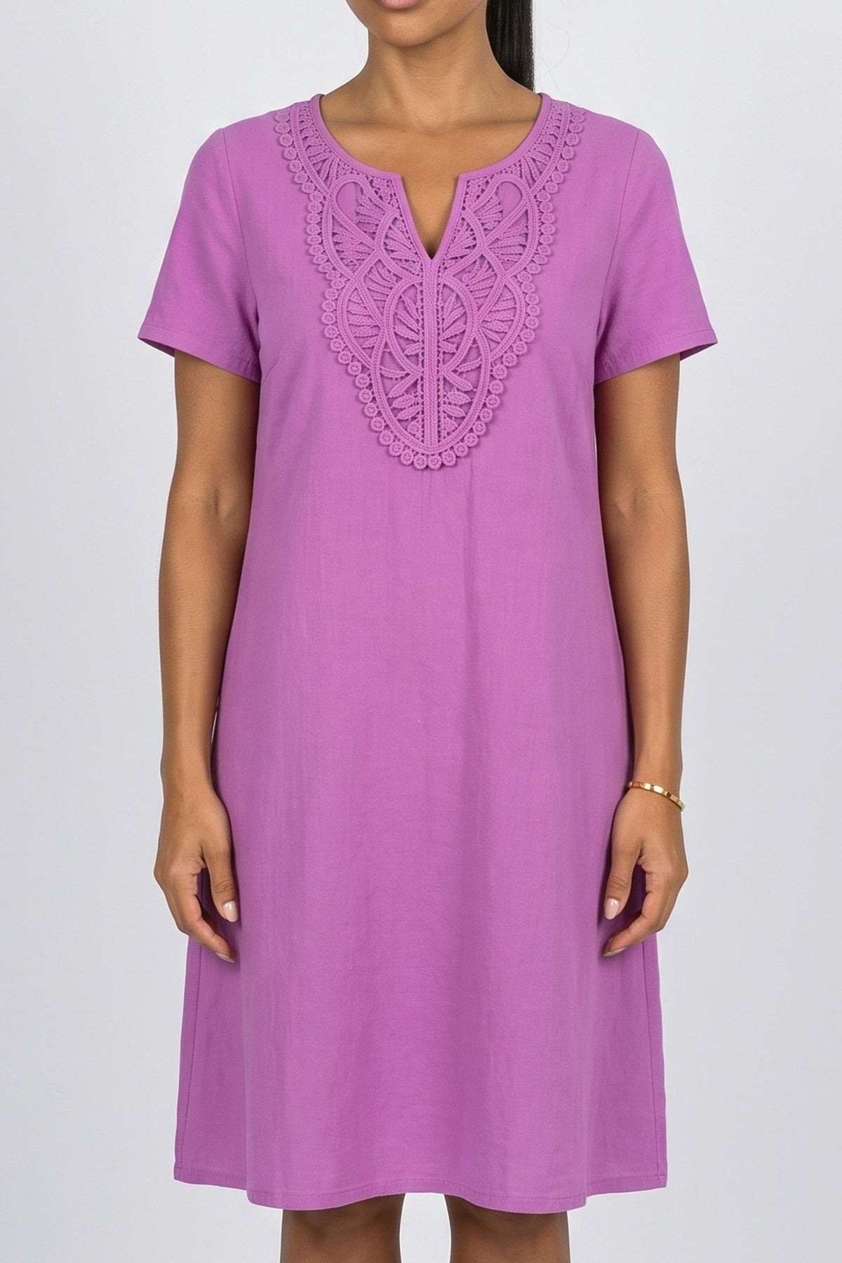 Lace A-Line Midi Dress, fabric detail