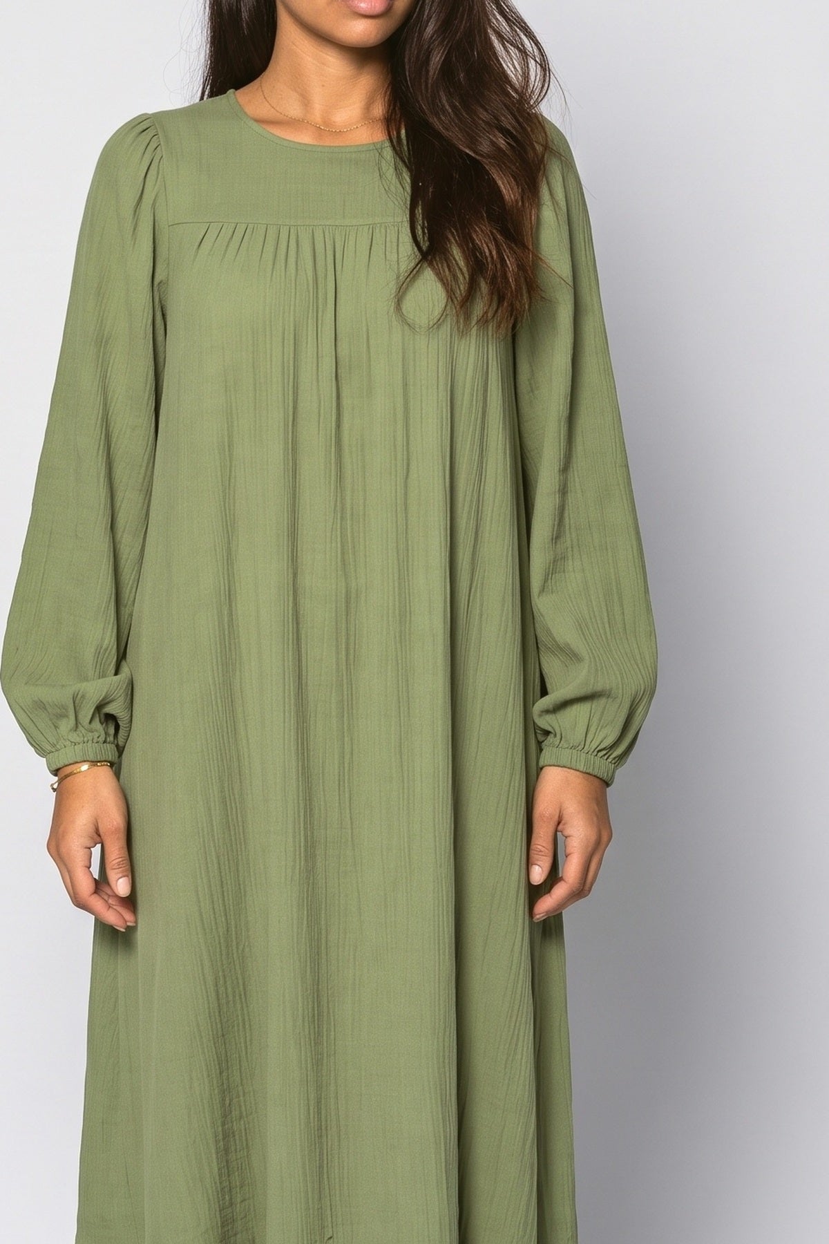 Oversized Maxi Dress, fabric detail
