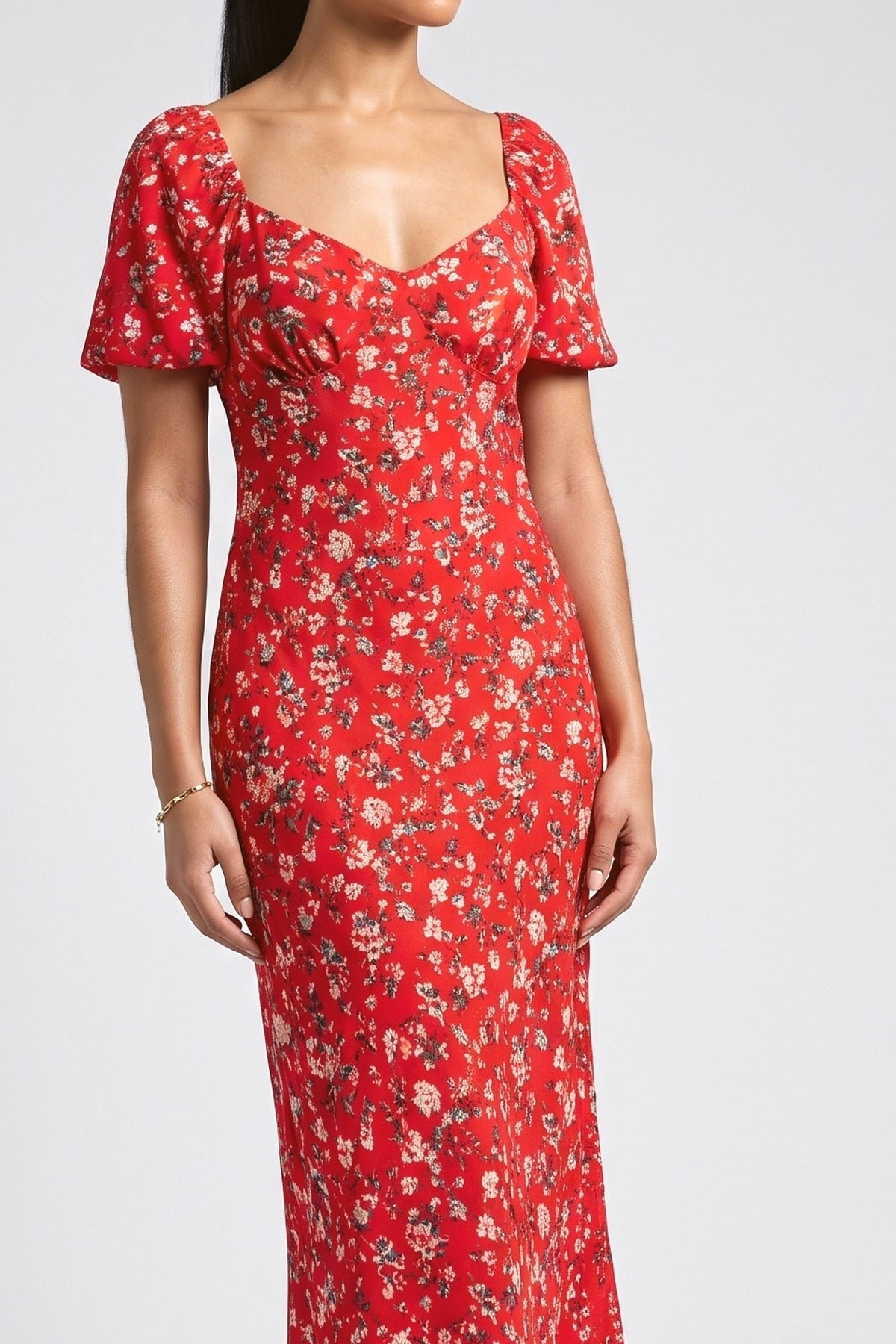 Floral Maxi Dress, fabric detail