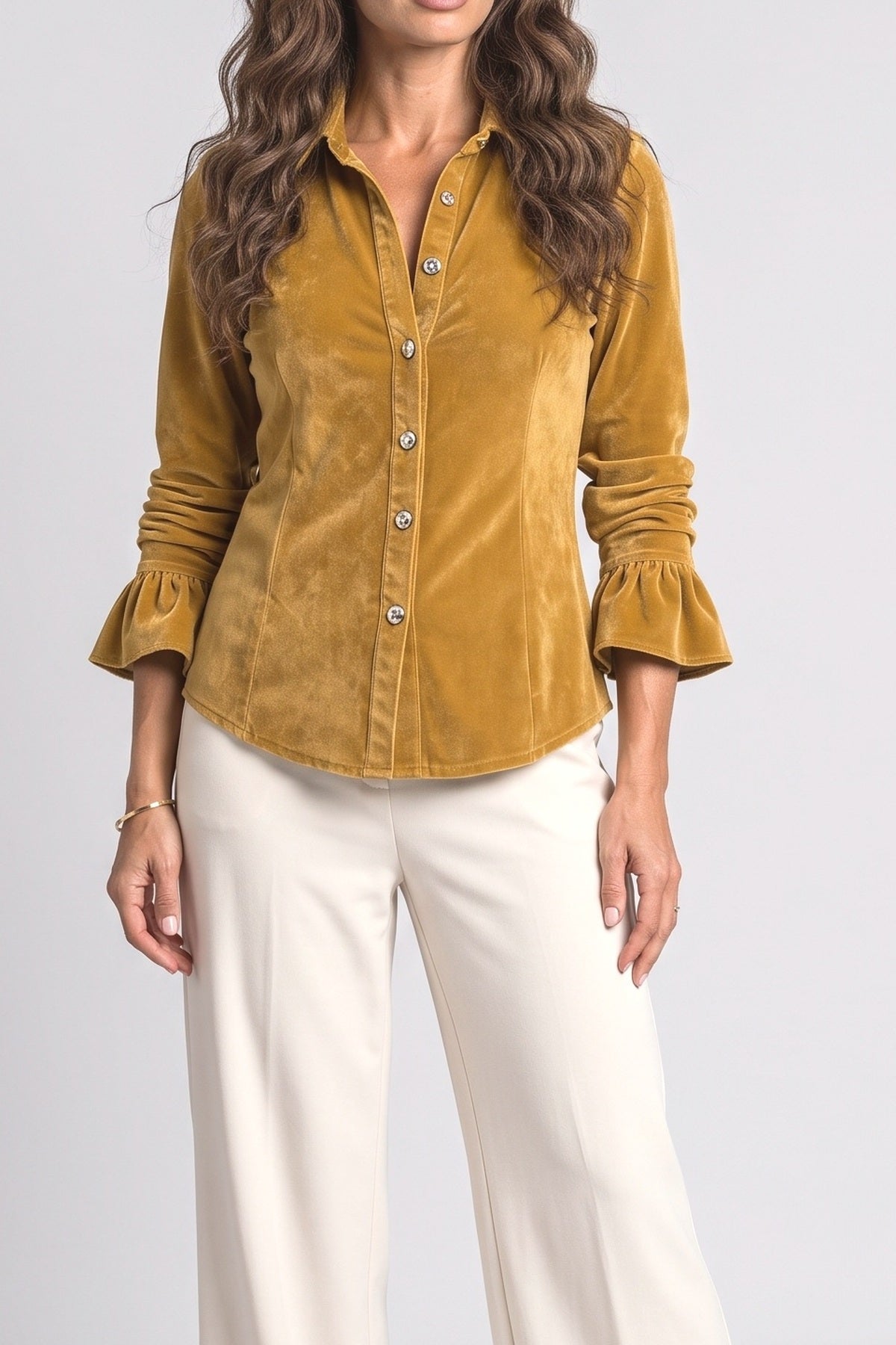 Ruffle Blouse, fabric detail