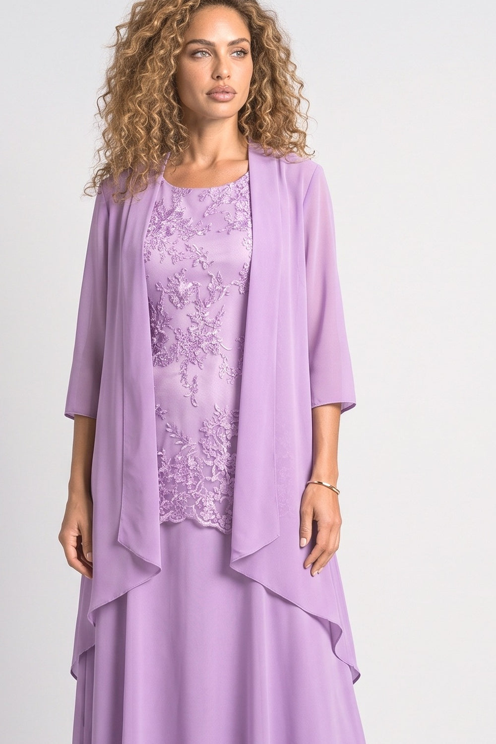 Chiffon Two Piece Outfit, fabric detail