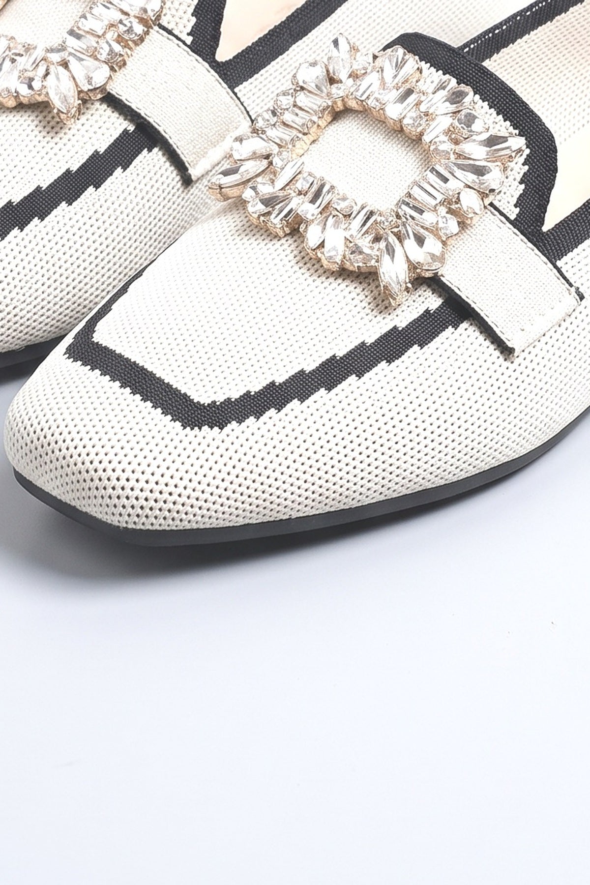Knit Loafers Women, fabric detail