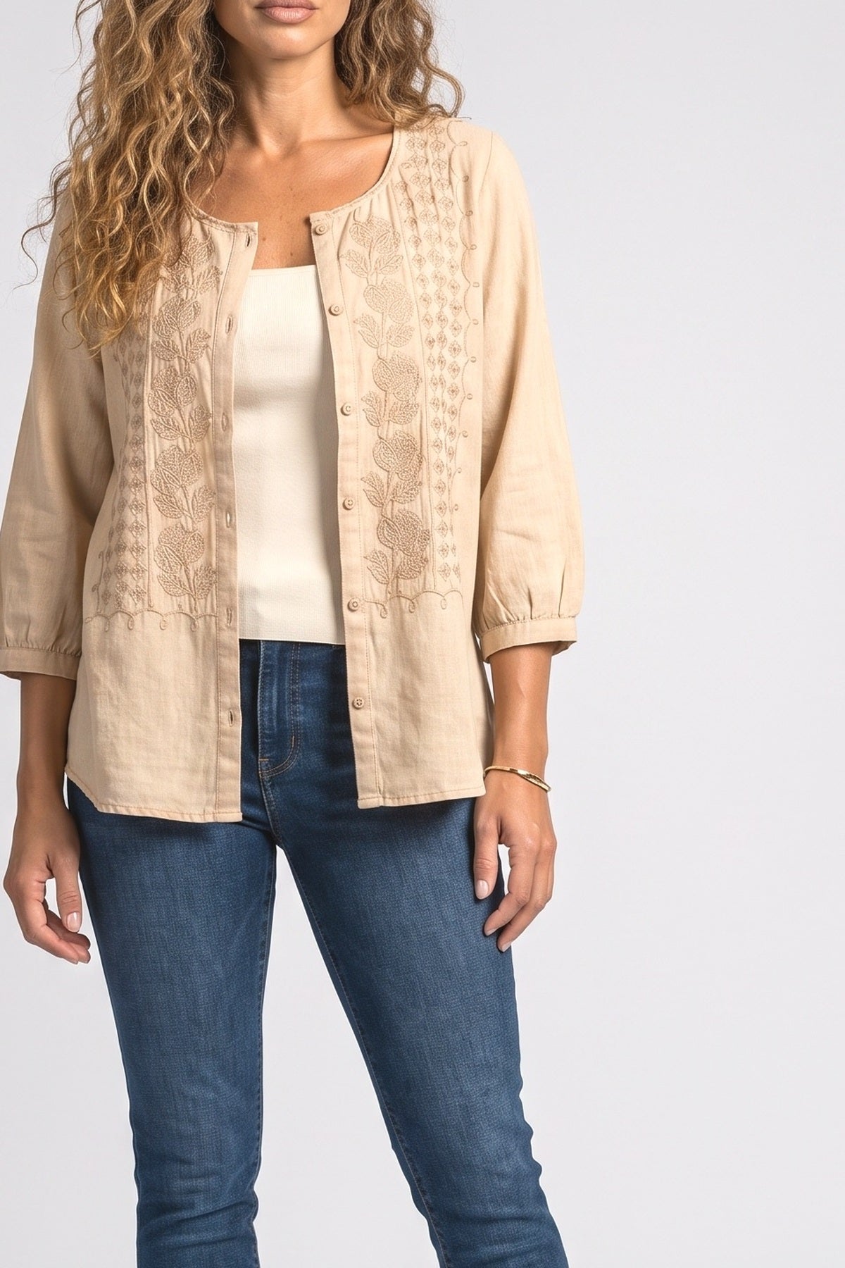 Short Sleeve Blouse, fabric detail