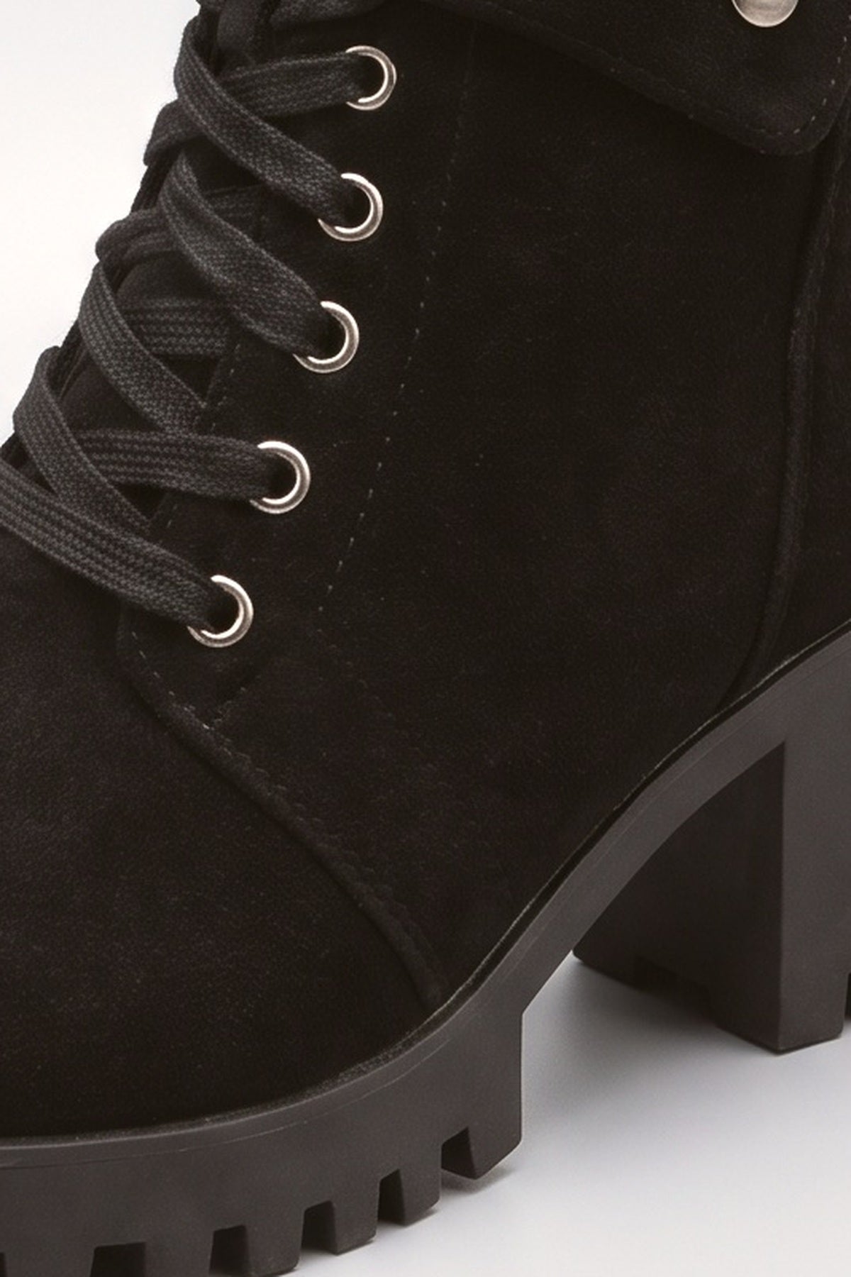 Lace Ankle Boots, fabric detail