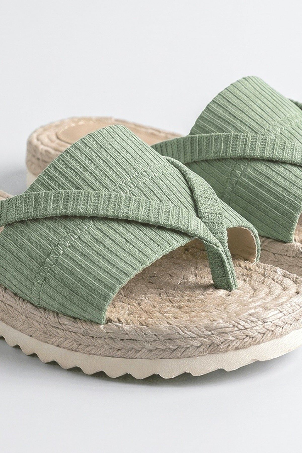 Platform Sandals, fabric detail