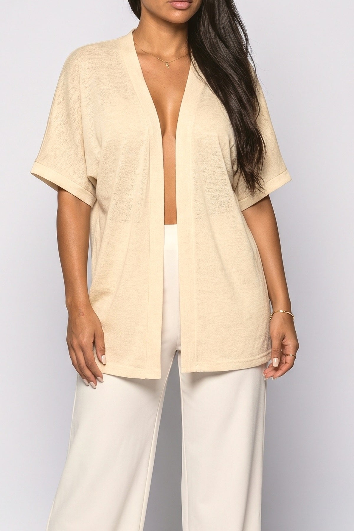 Knit Cardigan, fabric detail