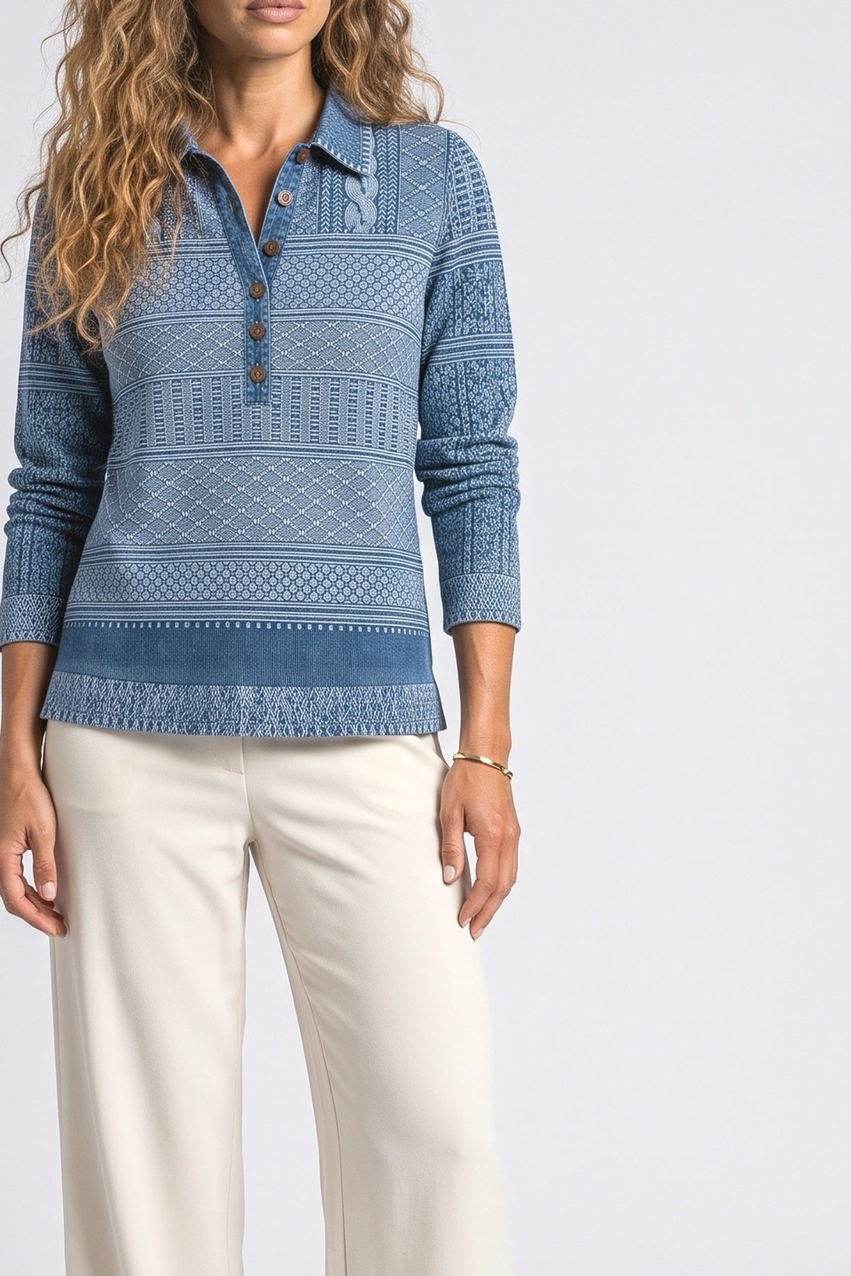 Knit Blouse, fabric detail