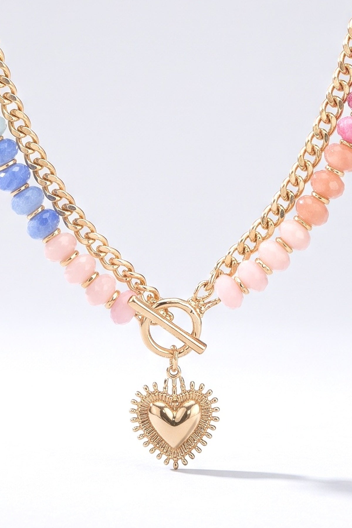 Multicolor Necklace, fabric detail