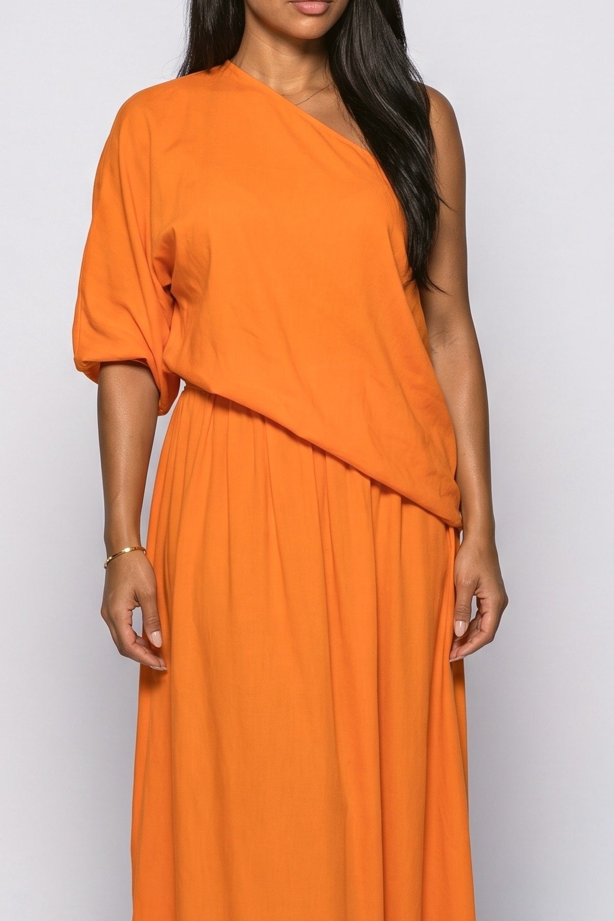 One-Shoulder Two Piece Outfit, fabric detail
