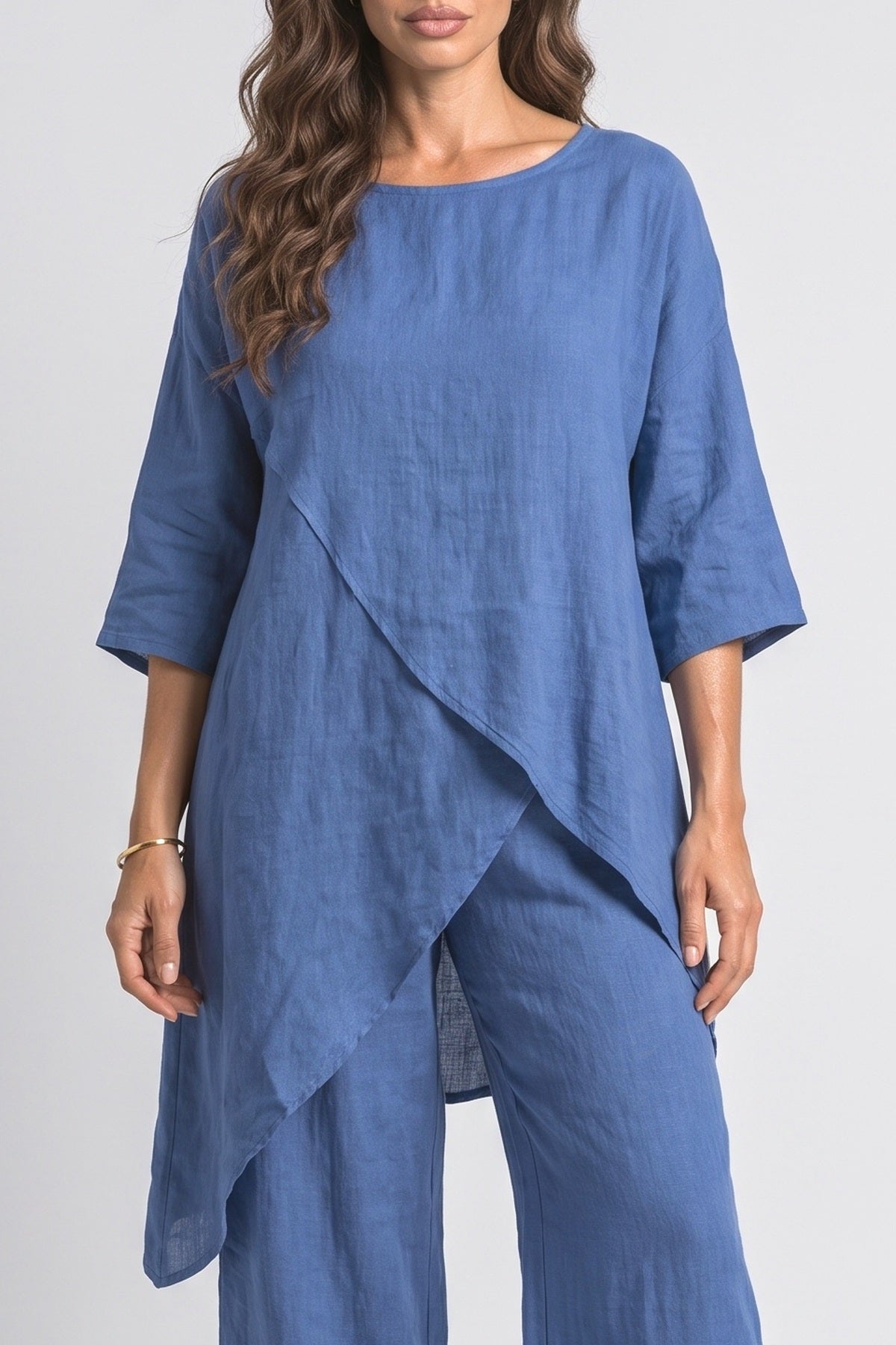 Asymmetric Two Piece Outfit, fabric detail