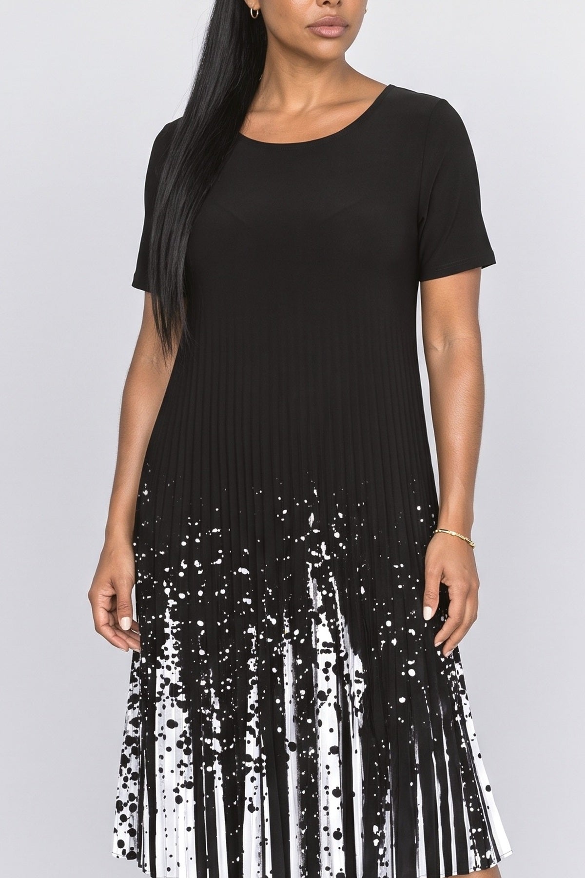 Pleated Midi Dress, fabric detail