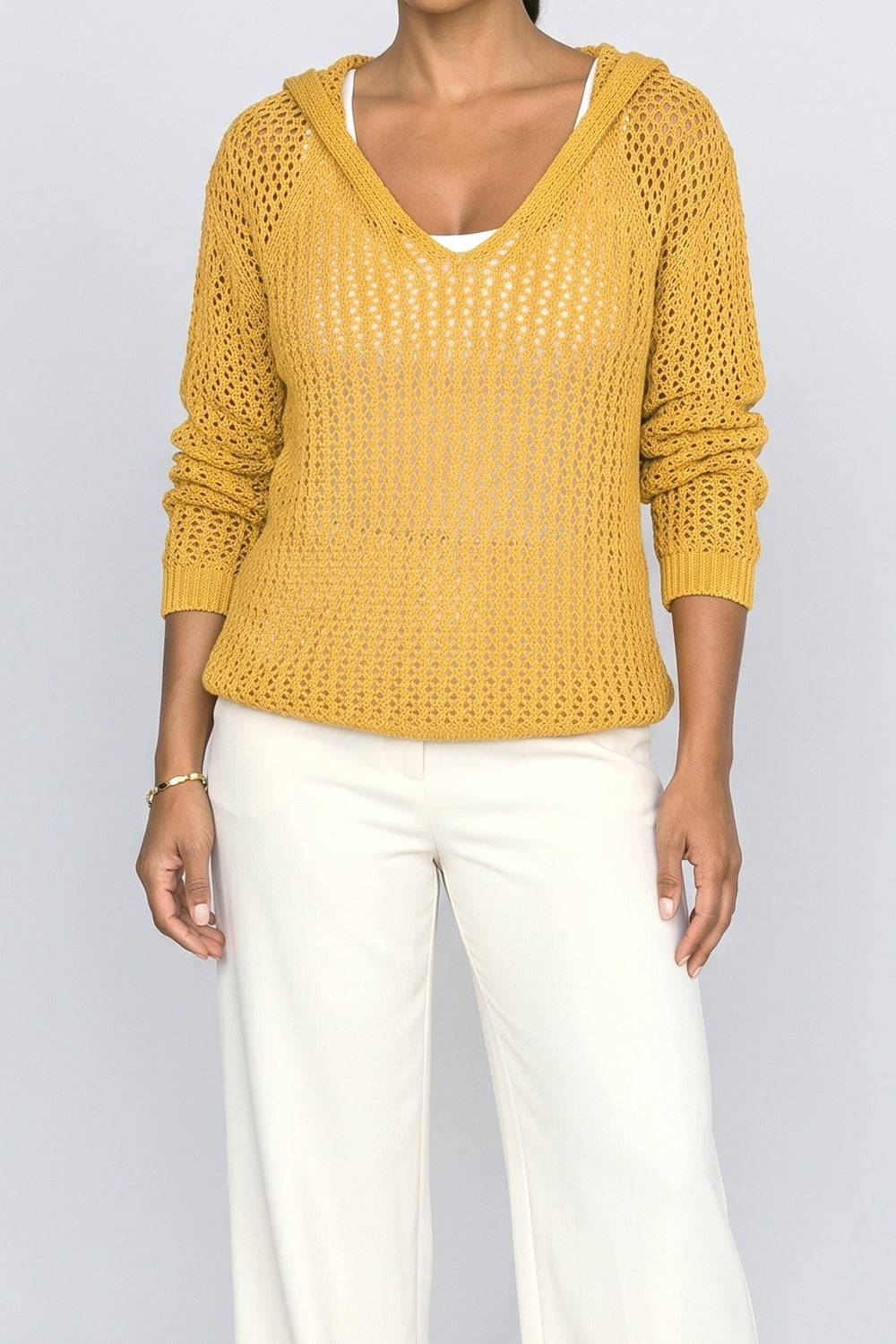 Knit Pullover Sweater, fabric detail