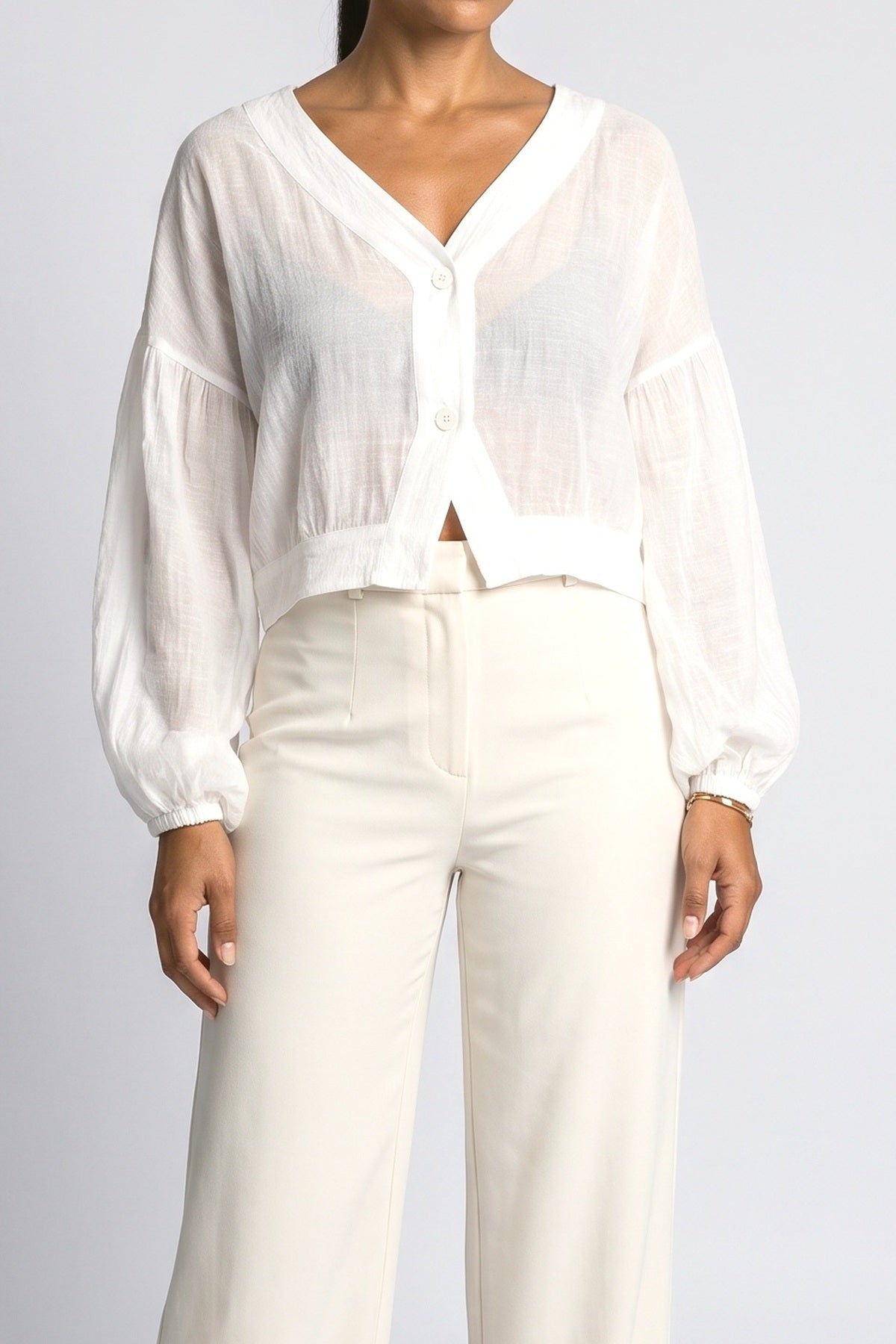 Sheer Knit Cardigan, fabric detail
