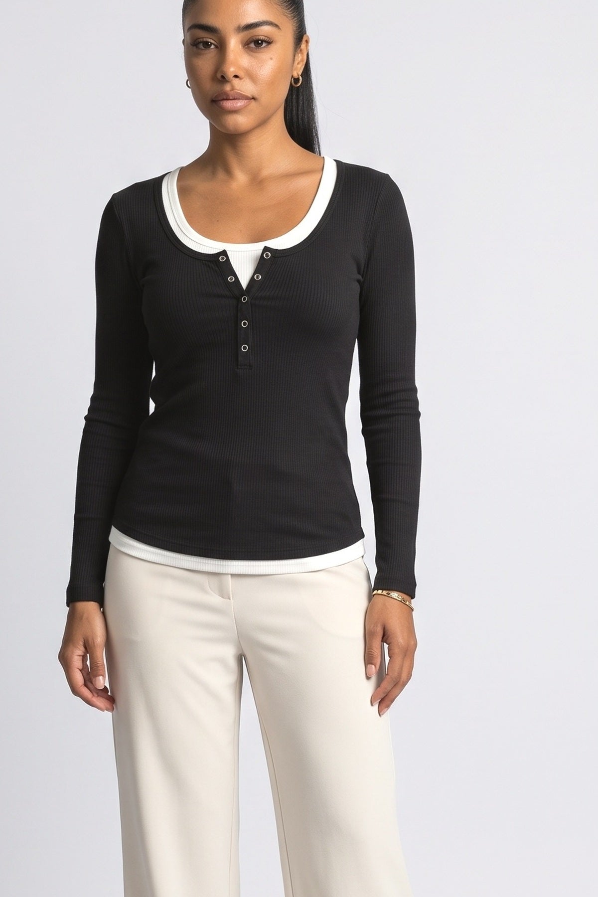 Ribbed Pullover Sweater, fabric detail