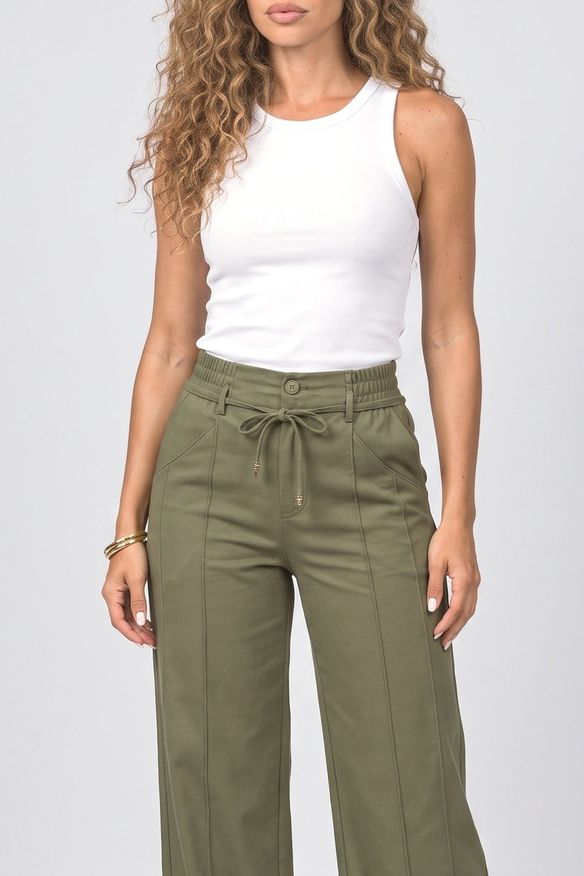 Wide Leg Pants, fabric detail