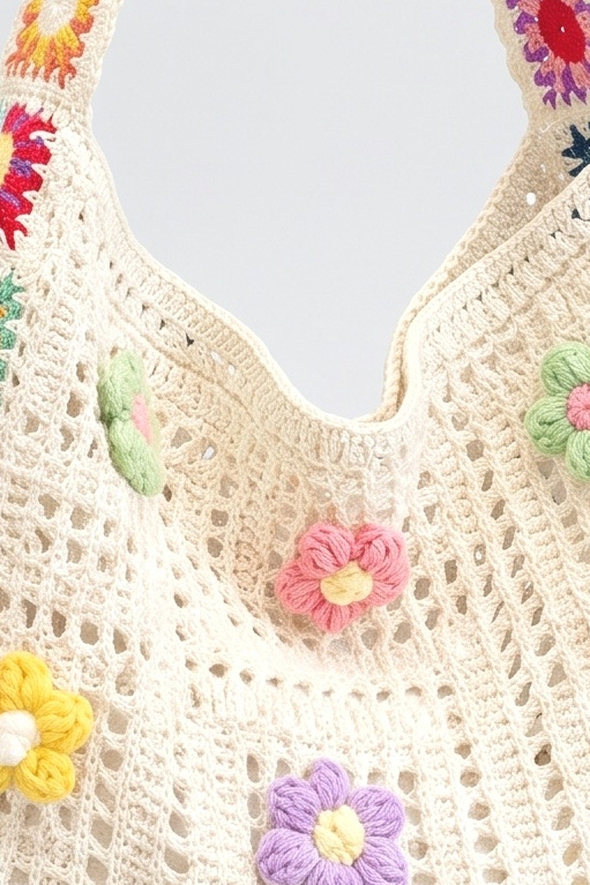 Floral Shoulder Bag, fabric detail