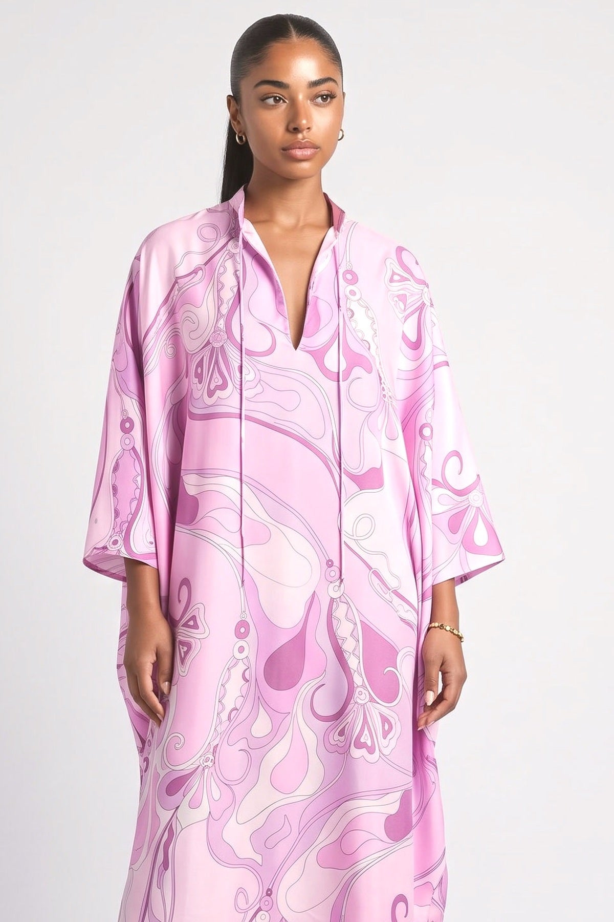 Purple Maxi Dress, fabric detail