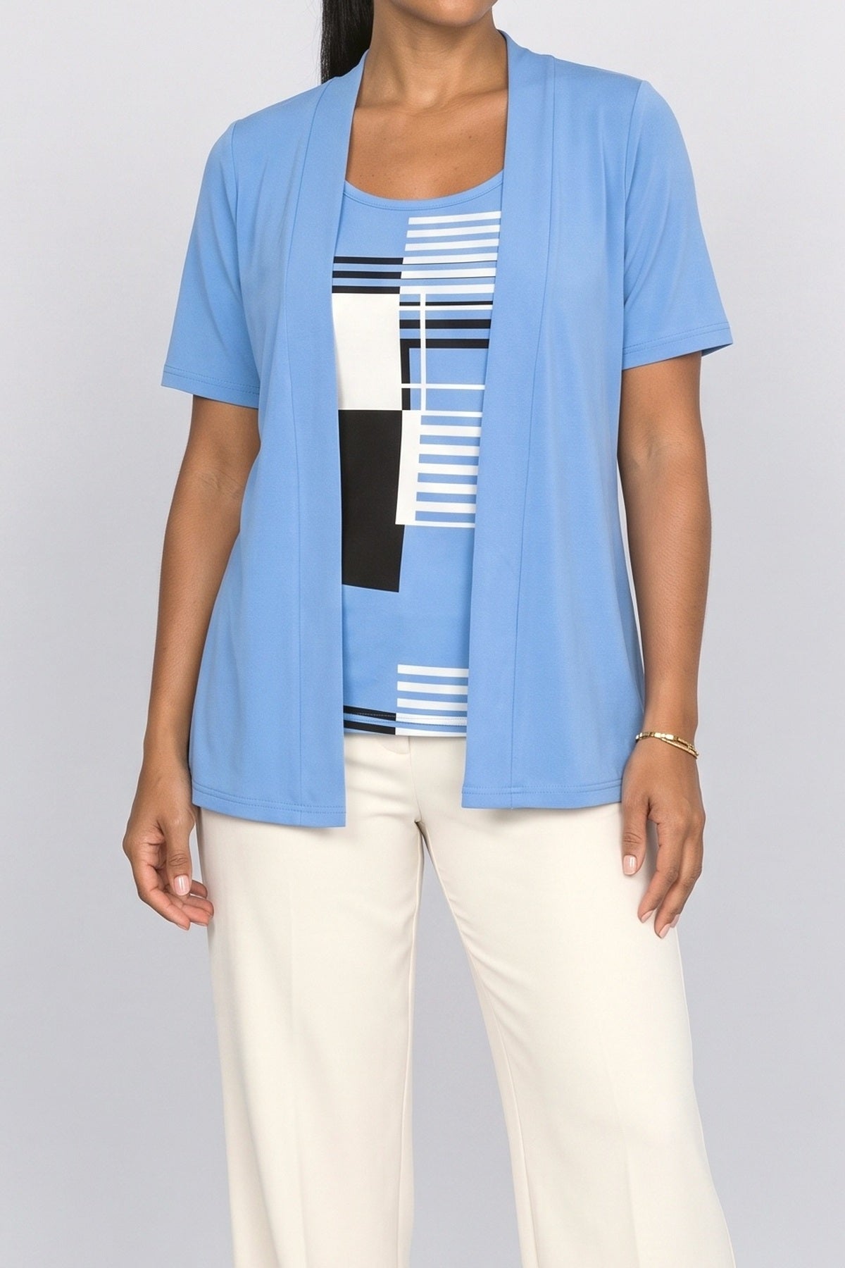 Colorblock Blouse, fabric detail